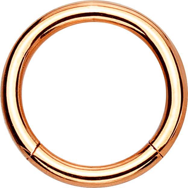 Produktbild Star Piercing Segmentring klappbar rosegold (ohne Messing, Titan G23)