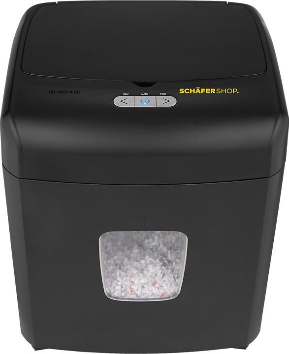 Produktbild Schäfer Shop Select Aktenvernichter SH1023-A CC, Vollautomatik, Partikelschnitt 4 x 12 mm, P-4, 2... (Partikelschnitt)