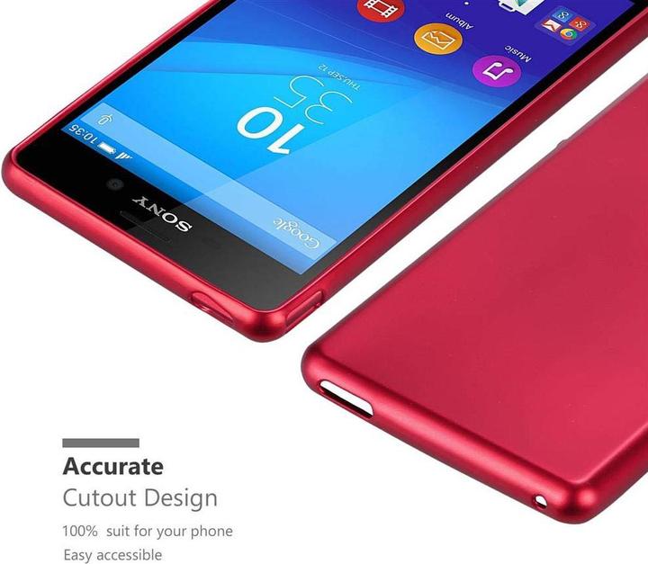 Productafbeelding Cadorabo TPU Matte Metallic hoes (Xperia M4 Aqua)