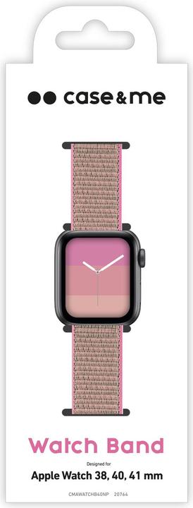 Produktbild Caseme Uhrenarmband für Apple Watch 38/40/41 mm mit Klettverschluss (38 mm, 40 mm, 41 mm, Nylon)