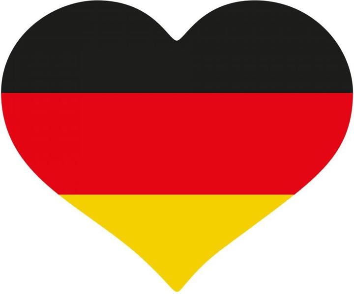 Image du produit Trenddeko Drapeau Allemagne coeur 02 (60 x 50 cm)