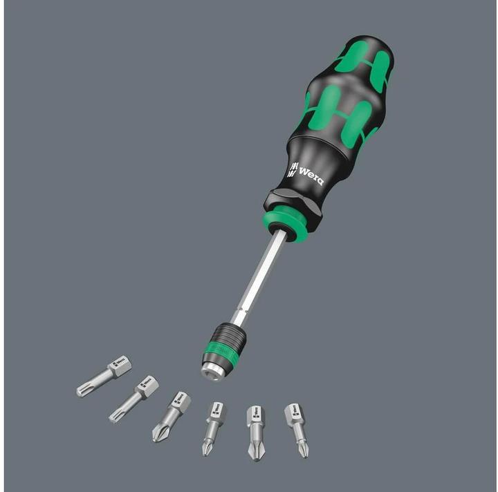 Actual product image Wera Kraftform Kompakt 20 (1.0 x 5.5 mm / 1.2 x 6.5 mm / PZ 1 / PZ 2 / PH 1 / PH 2)