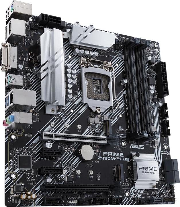 Actual product image ASUS PRIME Z490M-PLUS (LGA 1200, Intel Z490, mATX)