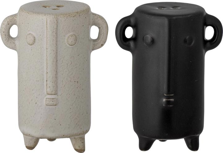 Actual product image Creative Collection Maela Salt & Pepper Shaker, Black, Porcelain (Salt, Pepper)