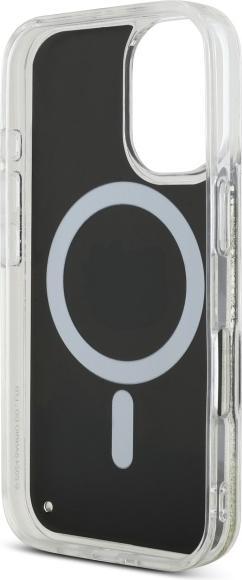 Produktbild Hello Kitty HKHMP16SLGDIK iPhone 16 6.1" czarny złoty/black gold hardcase Liquid Glitter Fever MagS (Apple iPhone 16)