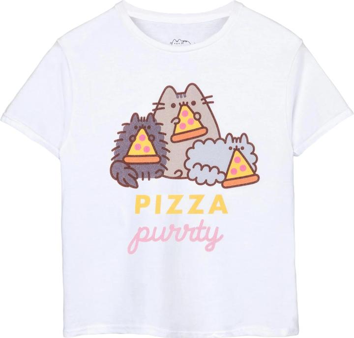 Produktbild Pusheen Pizza Purrty TShirt Mädchen kurzärmlig (146, 152)