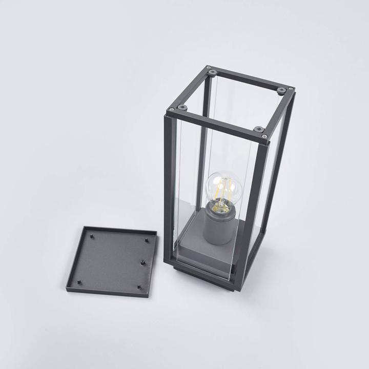 Immagine prodotto Lucande Lampada da giardino Annalea H35 Grigio scuro/Chiaro (E27, IP54)