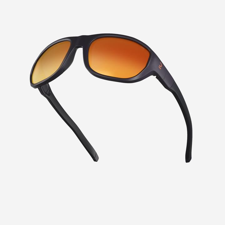 Actual product image Quechua Hiking sunglasses MH T500 children 6-10 years category 4 dark blue/orange