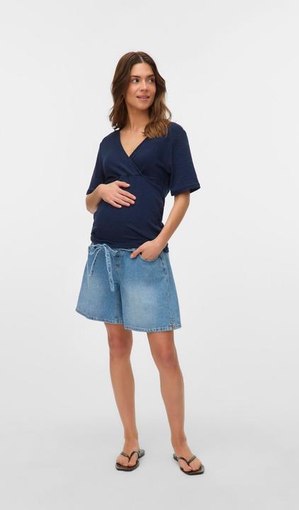 Produktbild Mamalicious Locker geschnitten Mid Rise Shorts Jeans-Shorts (XS)