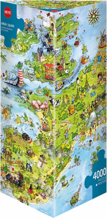Produktbild Heye Marino Degano: United Dragons of Europe - Triangel (4000 Teile)