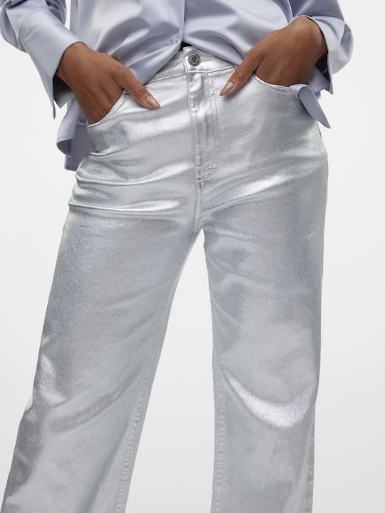 Actual product image Vero Moda VMTESSA Hohe Taille Weiter Beinschnitt Jeans Weit geschnitten (W25/L32)