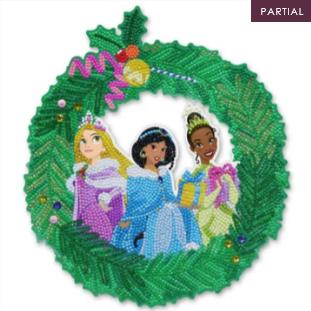 Actual product image Craft Buddy Christmas Princess 30cm Disney Crystal Art Wreath