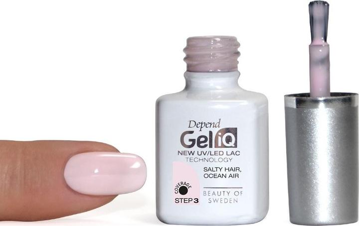 Produktbild Depend Gel Iq Salty Hair, Ocean Air (Schwarz, Gel-Effekt Nagellack)