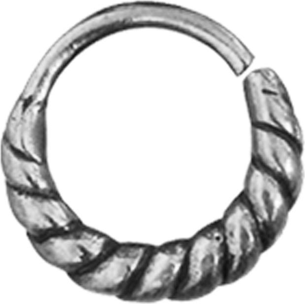 Produktbild Star Piercing Micro Piercing Ring silber geflochten (ohne Messing, 925 Sterlingsilber)