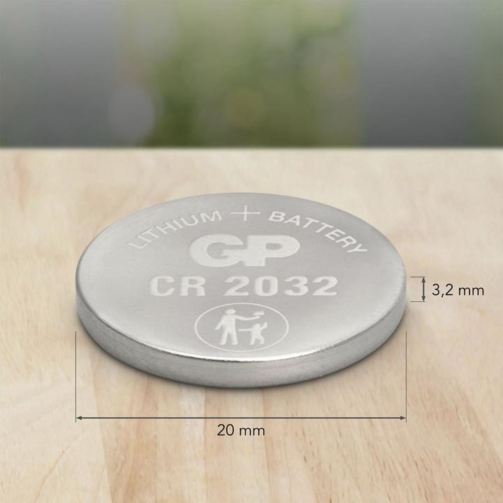 Actual product image GP Batteries Button cell Lithium CR2032, 10pcs. (10 pcs., CR2032, 220 mAh)