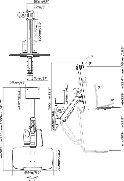 Produktbild SpeaKa Professional SP-MM-705 (Wand, 32")