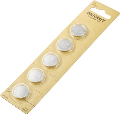 Immagine prodotto Voltcraft LM2025 Pila a bottone CR 2025 Litio 160 mAh 3 V 5 pz. (5 pz., CR2025, 160 mAh)