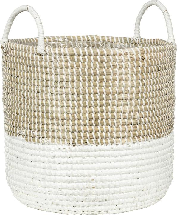 Produktbild Scheurich Seagrass 27, Korbgefäss/Korb-Pflanzgefäss/Korbtopf mit Griffen aus Seagrass Farbe: Nature Wh (27 cm)