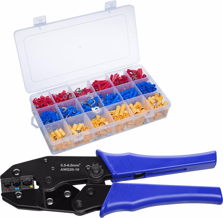 Image du produit tectake Pince à sertir, pince à sertir, outil de coupe de fil, coupe-fil. (220 mm)