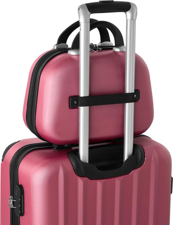 Actual product image tectake Suitcase Set Travel Suitcases Suitcases Travel Set Trolley Set Luggage Set Hardcase Trolley (90 l, Hand luggage (up to 50 litres), M (50 - 90l), L (90 - 115l))