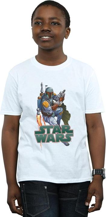Produktbild Star Wars Boba Fett Fired Up TShirt Jungen (152, 158)