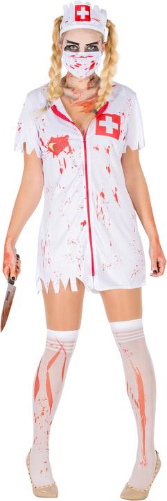 Produktbild tectake Frauenkostüm sexy Zombie Krankenschwester (M)