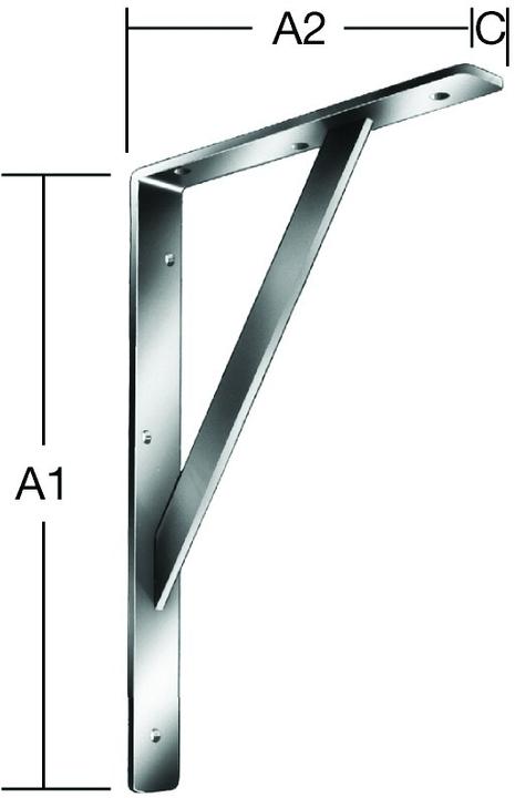 Productafbeelding Vormann Beugel L.400mm H.250mm B.30mm S.4mm wit Trgf.250kg (1 Pcs.)