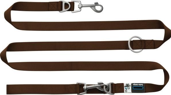 Actual product image Curli Adjustable nylon lead brown M (M, Dog)