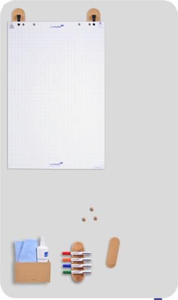 Produktbild Legamaster Stiftehalter Wooden Whiteboard, Hellbraun