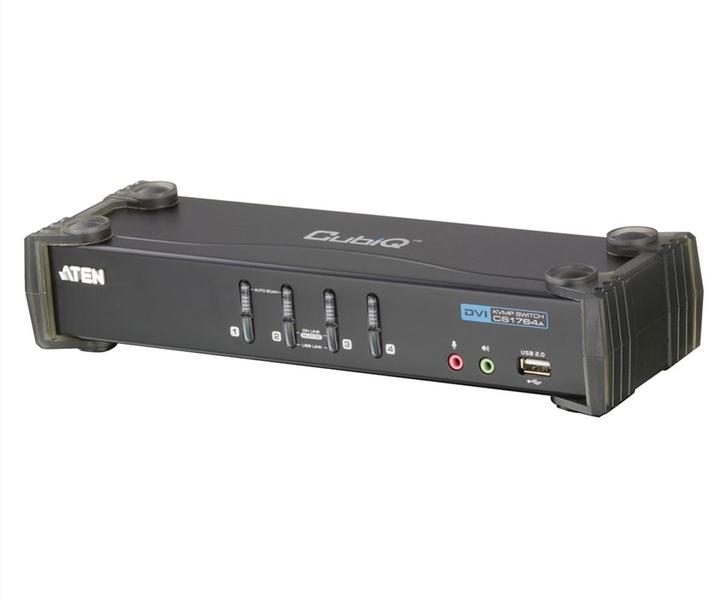 Produktbild Aten CS1764A, 4 Port KVM Switch, 2x USB, DVI