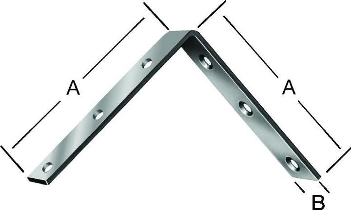 Actual product image Vormann Chair angle 125x125x23 mm galvanised steel - 1 piece" (20 pcs.)