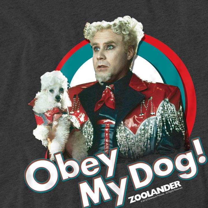 Immagine prodotto Zoolander Obey My Dog Maglietta Adulto Unisex (L)