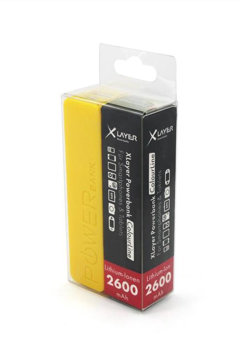 Produktbild Xlayer Powerbank Colour Line Yellow 2600 mAh (2600 mAh, 9.62 Wh)