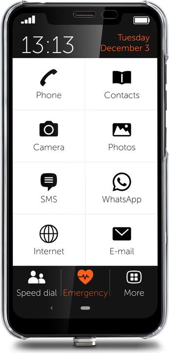 Produktbild Gigaset GS195LS (32 GB, Titanium Grey, 6.18", Dual SIM, 13 Mpx, 4G)
