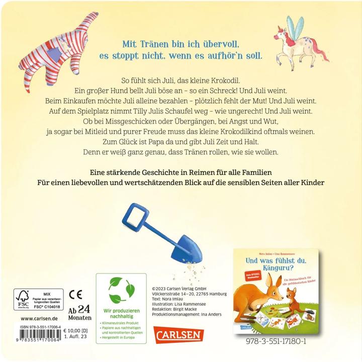 Produktbild Was weinst du denn so viel, kleines Krokodil? (Deutsch)
