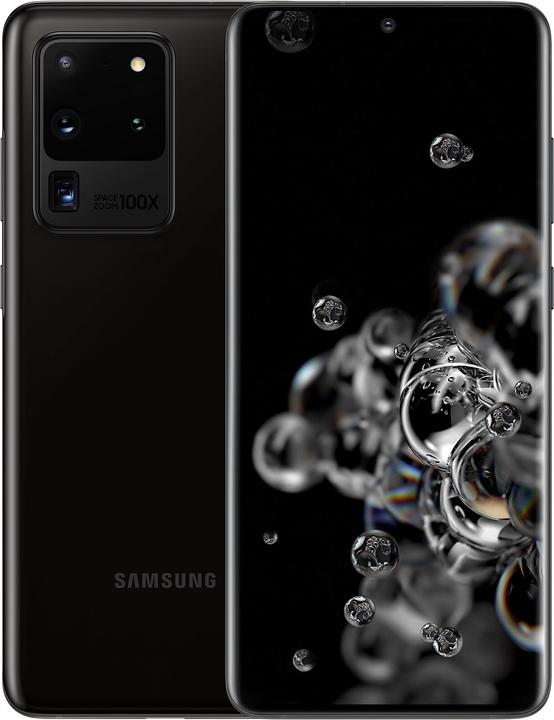 Samsung Galaxy S20 Ultra 5G - DE-Version (512 GB, Cosmic Black, 6.90", Hybrid Dual SIM, 108 Mpx, 5G)
