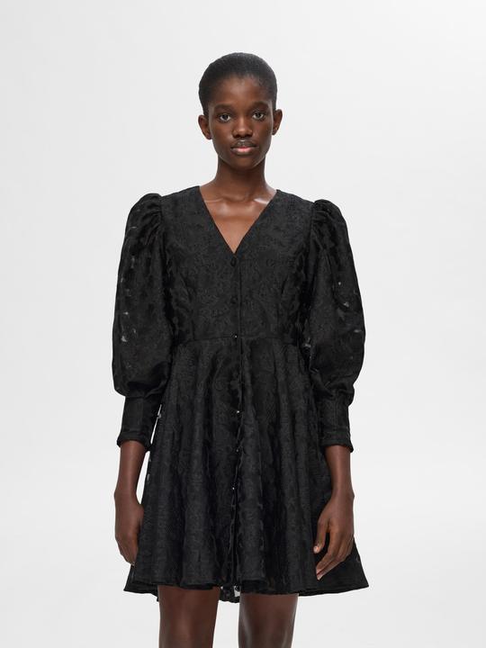 Image du produit Selected Femme Robe fleurie à manches bouffantes (34)