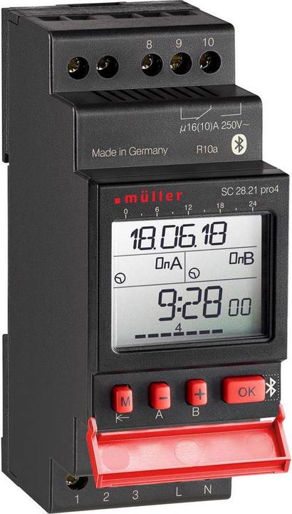 Actual product image müller Digital week clock