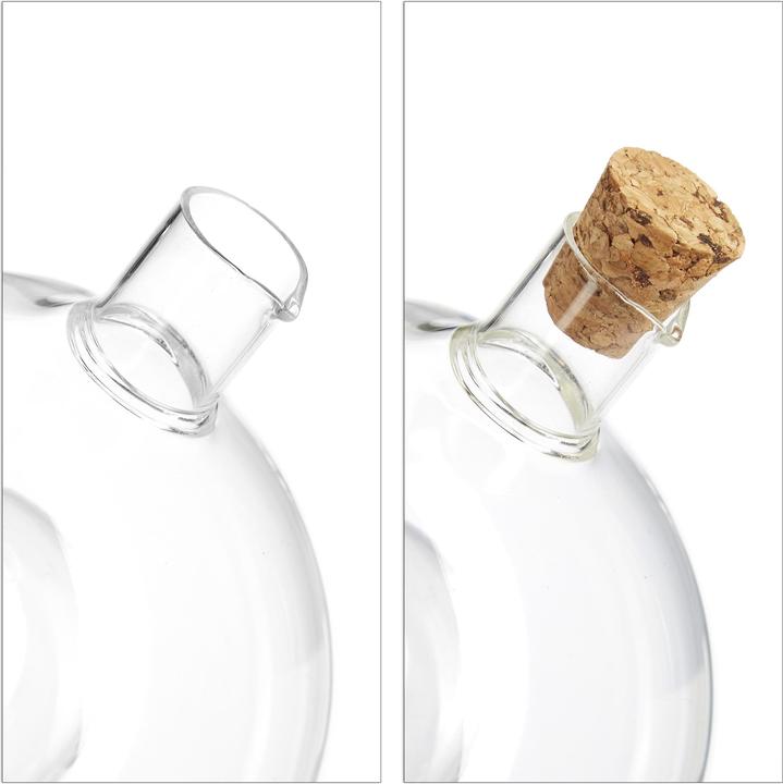 Actual product image Relaxdays Oil and Vinegar Dispenser, 2in1 (375 ml)