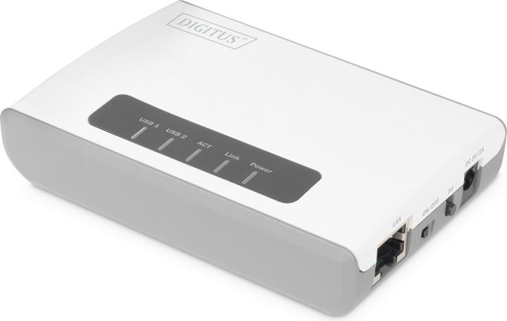 Image du produit Digitus DITGITUS 2 ports USB2.0 sans fil Multif. Netw.Server
