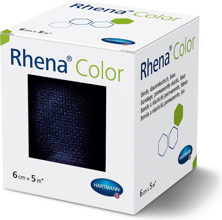 Produktbild Rhena Color Elastische Binden 6cmx5m blau