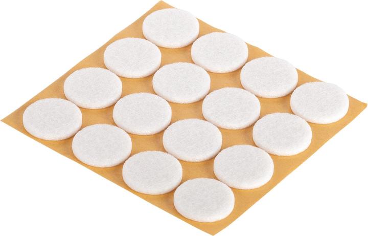 Actual product image Fix-o-moll Felt gliders 3 mm / Ø 22 mm 16 x (Felt gliders, 16 Piece)