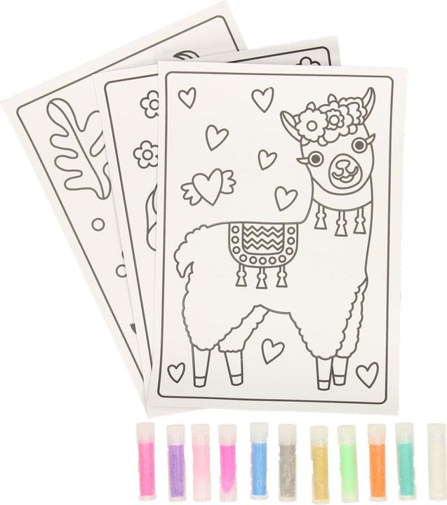 Produktbild Default DIY sand painting, 4 ark og 12 flasker s