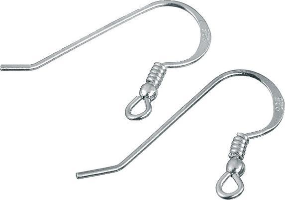 Actual product image Pracht Ear hook with feather, 925 sterling silver, 2pcs. (Sterling silver)