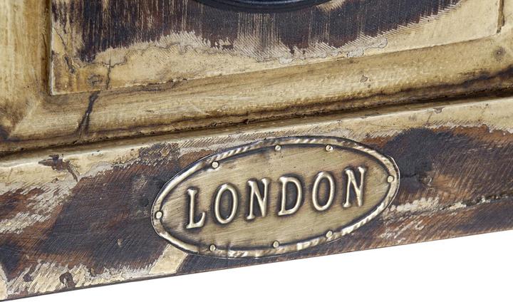 Produktbild DKD Home Decor Wall Clock London Teak (81 x 15 x 37 cm)