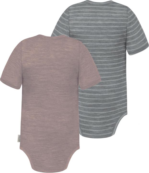 Produktbild Normani 2er Set Baby Merino Body Kurzarm „Tauranga" - 9293 (74)