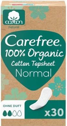 Image du produit Carefree Organic Cotton Normal - Linge de culotte - 30.0pcs (30 x, Panty liners)