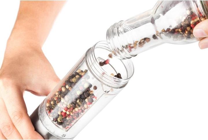 Produktbild Lamart LT7014 seasoning grinder Salt & pepper grinder Stainless steel, Transparent (Salz, Pfeffer)