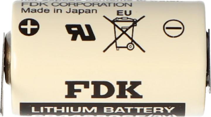 Actual product image FDK Sanyo Lithium Batterie CR14250 SE 1/2AA, IEC CR14250, 3er Print, 7,6mm Rastermass (3 pcs., 1/2 AA, 850 mAh)