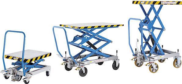 Produktbild eurokraft pro Doppelscheren-Hubtischwagen (1000 kg)